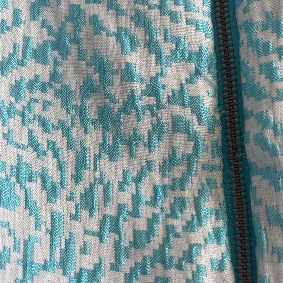 The Limited 8 Blue Patterned Sleeveless Dress - Picture 4 of 7